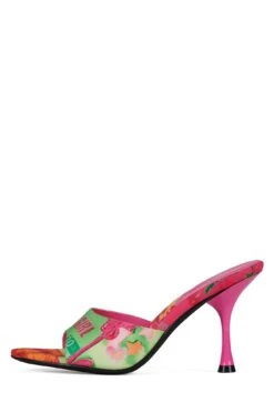 AGENT -Jeffrey Campbell Store agent heeled sandal dv green bad girl combo 6 107991