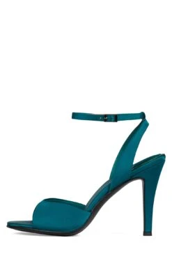 BAR-HOP -Jeffrey Campbell Store bar hop yyh turquoise satin 6 252616