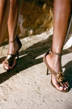 BRONZITE -Jeffrey Campbell Store bronzite heeled sandal st 219973