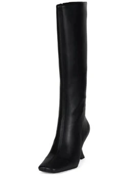 Jeffrey Campbell Store -Jeffrey Campbell Store checkmate2 knee high boot yyh 407583