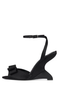 CINDY-LOU -Jeffrey Campbell Store cindy lou st black satin 6 444827