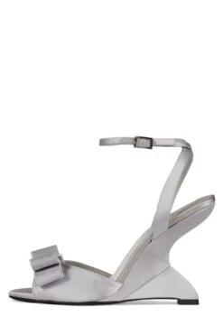 CINDY-LOU -Jeffrey Campbell Store cindy lou st grey satin 6 134960