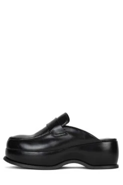 CITY-BOY -Jeffrey Campbell Store city boy platform loafer dv black shiny 6 634947