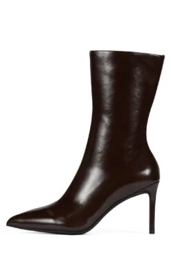 EVERYNIGHT -Jeffrey Campbell Store everynight mid calf boot st coffee wax 6 601492