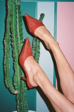 HEAD-WEST -Jeffrey Campbell Store head west heeled mule yyh 839423