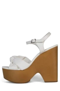 JACY -Jeffrey Campbell Store jacy platform sandal hn white 6 898539