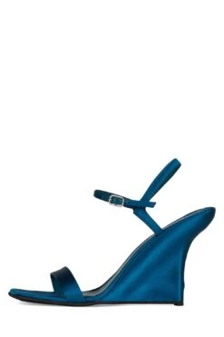 KASSANDRA -Jeffrey Campbell Store kassandra st blue satin 6 488252