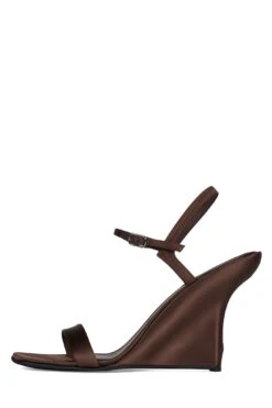 KASSANDRA -Jeffrey Campbell Store kassandra st brown satin 6 474052