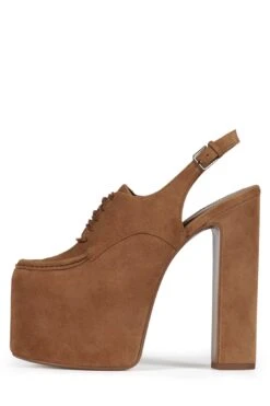 LAST-4EVER -Jeffrey Campbell Store last 4ever platform oxford st tan suede 6 738643