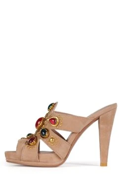 LAVENA -Jeffrey Campbell Store lavena st beige suede combo 6 948563