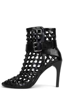 LOOM -Jeffrey Campbell Store loom heeled boot yyh black 6 114056