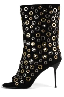 LOOPHOLE -Jeffrey Campbell Store loophole yyh black suede multi 6 664154