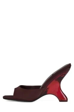 Jeffrey Campbell MEW-2 -Jeffrey Campbell Store mew 2 wedge sandal jeffrey campbell berry satin combo 6 909753