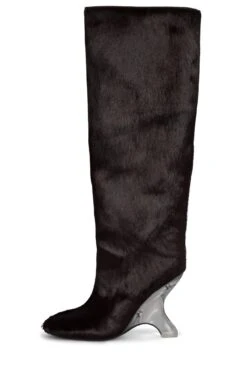 MODIFIED-F -Jeffrey Campbell Store modified f knee high boot st wine 6 945335