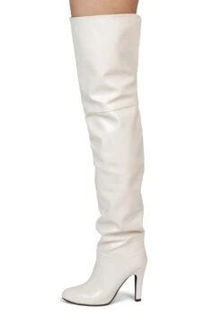 OVERLOOK -Jeffrey Campbell Store overlook thigh high boot st ivory 6 899857