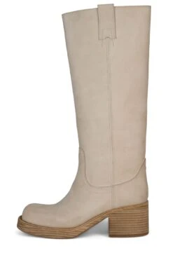 REFLECT-HI 28 REFLECT-HI -Jeffrey Campbell Store reflect hi knee high boot yyh ivory nubuck 6 925495