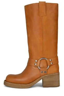 REFLECTION -Jeffrey Campbell Store reflection mid calf boot yyh orange 6 427708