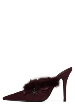 ROCOCO-HI -Jeffrey Campbell Store rococo hi dv wine suede combo 6 548316