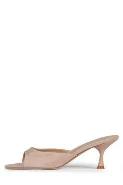 SPY-KID -Jeffrey Campbell Store spy kid heeled sandal dv beige suede 6 792582