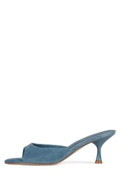 SPY-KID -Jeffrey Campbell Store spy kid heeled sandal dv blue suede 6 546445