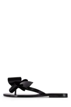 Jeffrey Campbell SUGARY -Jeffrey Campbell Store sugary flat sandal jeffrey campbell black shiny 6 699686