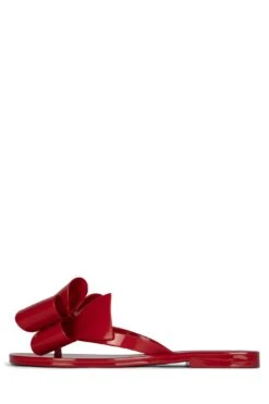 Jeffrey Campbell SUGARY -Jeffrey Campbell Store sugary flat sandal jeffrey campbell red shiny 6 761684