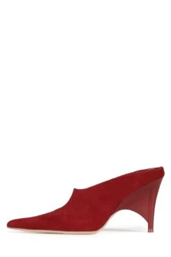 VADER -Jeffrey Campbell Store vader heeled mule st red suede 6 727443