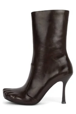 VISIONARY -Jeffrey Campbell Store visionary heeled boot rb brown shiny 6 429852