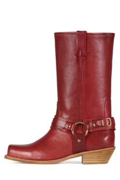WAYLON -Jeffrey Campbell Store waylon hn red oiled leather 6 908609