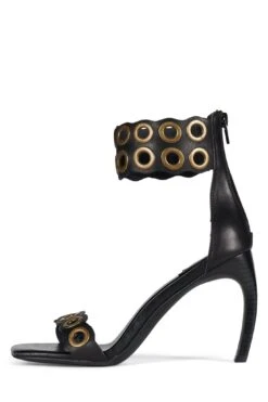 WRENLY -Jeffrey Campbell Store wrenly heeled sandal yyh black bronze 6 936700
